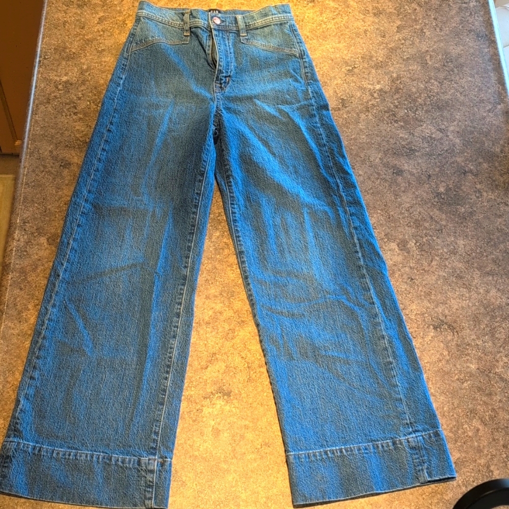 GAP Women's Blue Flare & Wide Leg Jeans